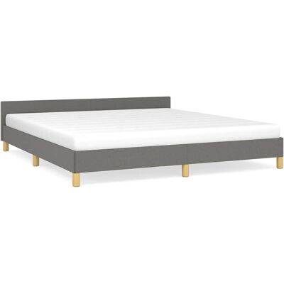 vidaXL Bettgestell - 160x200cm, Dunkelgrau - Stabil & Langlebig vidaXL Bettgestell - 160x200cm, Dunkelgrau - Stabil & Langlebig