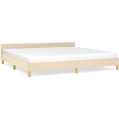 VidaXL Bettgestell - Creme - Robuste Unterstützung - 200x200 cm VidaXL Bettgestell - Creme - Robuste Unterstützung - 200x200 cm