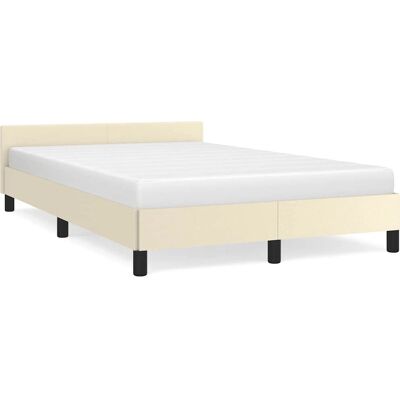 VidaXL 347491 Bettgestell - Bettgestell mit Kopfteil - Langlebig Kunstleder, 120x200 cm VidaXL 347491 Bettgestell - Bettgestell mit Kopfteil - Langlebig Kunstleder, 120x200 cm