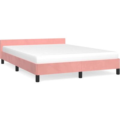 vidaXL Rosa Samtbettrahmen - Schlafzimmermöbel vidaXL Rosa Samtbettrahmen - Schlafzimmermöbel