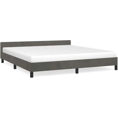 vidaXL Bettgestell mit Kopfteil - 160x200 cm - Bettgestell vidaXL Bettgestell mit Kopfteil - 160x200 cm - Bettgestell