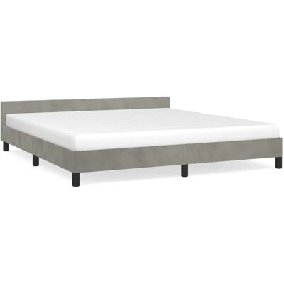 vidaXL Bettrahmen - Veloursbett mit Kopfteil - 180x200cm vidaXL Bettrahmen - Veloursbett mit Kopfteil - 180x200cm