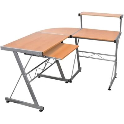 vidaXL Eckschreibtisch Braun - Computer Desk vidaXL Eckschreibtisch Braun - Computer Desk