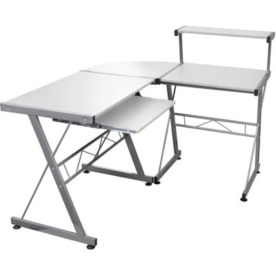 vidaXL Eckschreibtisch Weiß - Schreibtisch vidaXL Eckschreibtisch Weiß - Schreibtisch