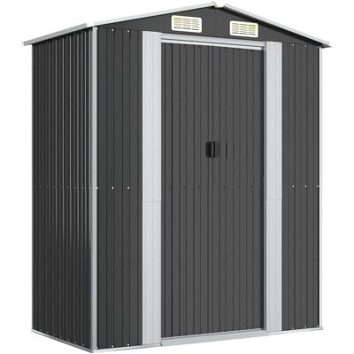 vidaXL Tuinhuis Anthracite Gegalvaniseerd Staal Buiten Opslag voor Gereedschap vidaXL Tuinhuis Anthracite Gegalvaniseerd Staal Buiten Opslag voor Gereedschap
