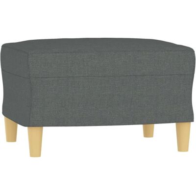 Tabouret rembourré gris foncé vidaXL - Siège - Publicité Tabouret rembourré gris foncé vidaXL - Siège - Publicité