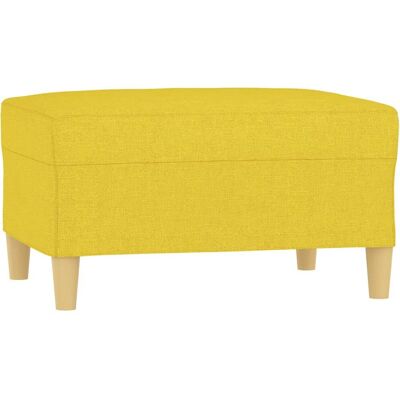 vidaXL Taburete Amarillo Claro - Pouffe vidaXL Taburete Amarillo Claro - Pouffe