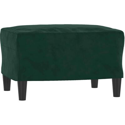 vidaXL Fußhocker Dunkelgrün Samt 60x50x41 cm - Fußhocker vidaXL Fußhocker Dunkelgrün Samt 60x50x41 cm - Fußhocker