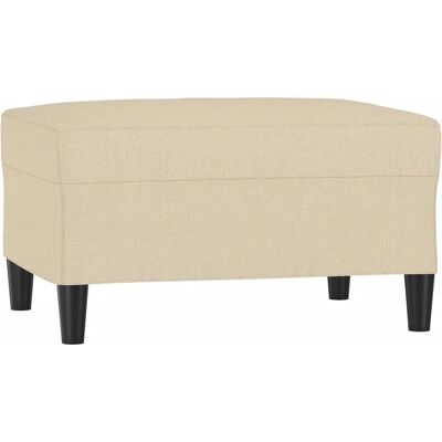 vidaXL Creme Stoffhocker - Fodskammel vidaXL Creme Stoffhocker - Fodskammel