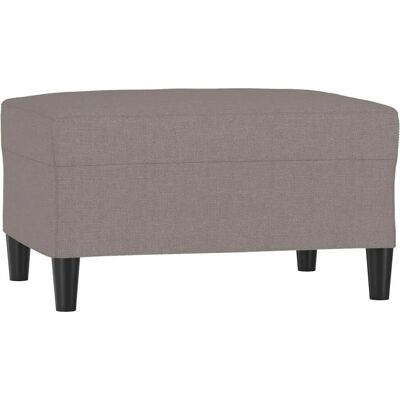 vidaXL Fodskammel - Tæppe grå taupe 70x55x41 cm vidaXL Fodskammel - Tæppe grå taupe 70x55x41 cm