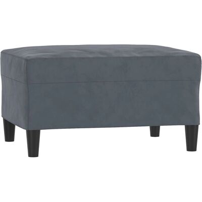 vidaXL Modèle 349318 Pouf en Velours Gris Foncé - Repose-pieds/Ottomane - Publicité vidaXL Modèle 349318 Pouf en Velours Gris Foncé - Repose-pieds/Ottomane - Publicité