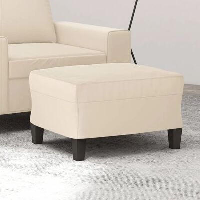 Repose-pieds Microfibre Beige - Siège d'appoint - Publicité Repose-pieds Microfibre Beige - Siège d'appoint - Publicité