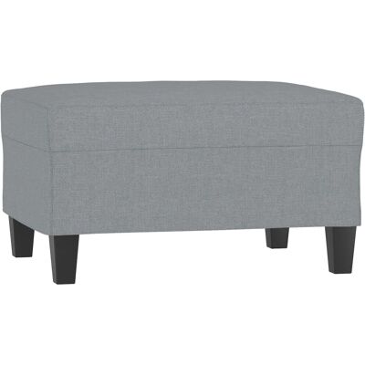 Repose-pieds en tissu gris clair vidaXL - Tabouret - Publicité Repose-pieds en tissu gris clair vidaXL - Tabouret - Publicité