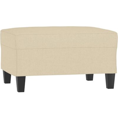vidaXL Creme polstret fodskammel - Stol vidaXL Creme polstret fodskammel - Stol