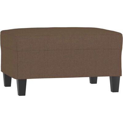 vidaXL Pouf en tissu marron 70x55x41 cm - Repose-pieds - Publicité vidaXL Pouf en tissu marron 70x55x41 cm - Repose-pieds - Publicité