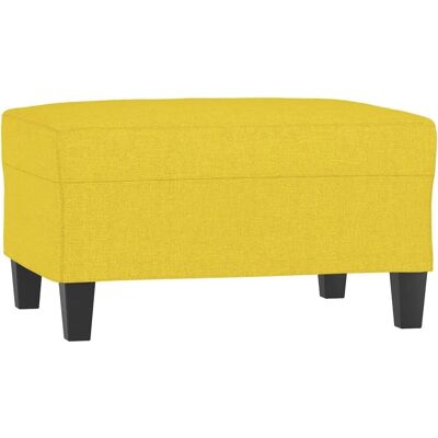 vidaXL Repose-pieds Jaune Clair - Tabouret - Publicité vidaXL Repose-pieds Jaune Clair - Tabouret - Publicité