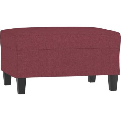vidaXL Repose-pieds - Rouge vin - Design moderne, Tissu durable, Taille compacte - Publicité vidaXL Repose-pieds - Rouge vin - Design moderne, Tissu durable, Taille compacte - Publicité