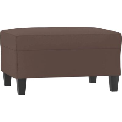 VidaXL Ottoman - Cuir synthétique marron - 70x55x41 cm - Publicité VidaXL Ottoman - Cuir synthétique marron - 70x55x41 cm - Publicité
