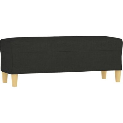 vidaXL Sitzbank - Robuster Stoff, 100x35x41 cm - Schwarz - Möbel vidaXL Sitzbank - Robuster Stoff, 100x35x41 cm - Schwarz - Möbel