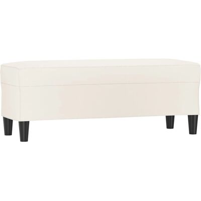 vidaXL Indoor Bank - Kunstleder - Creme - Bank vidaXL Indoor Bank - Kunstleder - Creme - Bank