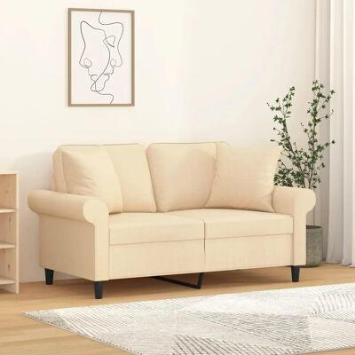vidaXL Ensemble de 2 Coussins Décoratifs Crème - Décoration Canapé - Publicité vidaXL Ensemble de 2 Coussins Décoratifs Crème - Décoration Canapé - Publicité