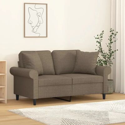 vidaXL Coussin décoratif - Taupe 2 pcs - Décoratif - Publicité vidaXL Coussin décoratif - Taupe 2 pcs - Décoratif - Publicité
