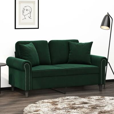 vidaXL Coussin Décoratif - 2 pcs Vert Foncé Velours 40x40cm - Publicité vidaXL Coussin Décoratif - 2 pcs Vert Foncé Velours 40x40cm - Publicité
