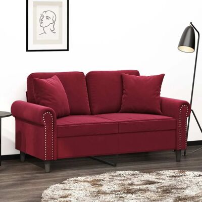 vidaXL Decoratieve Kussen 2 stuks Bordeaux Fluweel - Sofa Decoratie vidaXL Decoratieve Kussen 2 stuks Bordeaux Fluweel - Sofa Decoratie