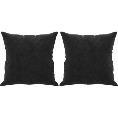 vidaXL Dekoratívny vankúš 2 ks čierny 40x40 cm Velvet vidaXL Dekoratívny vankúš 2 ks čierny 40x40 cm Velvet