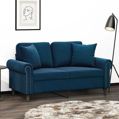 vidaXL Ensemble de 2 Coussins en Velours Bleu - Coussins Décoratifs 40x40 cm - Publicité vidaXL Ensemble de 2 Coussins en Velours Bleu - Coussins Décoratifs 40x40 cm - Publicité