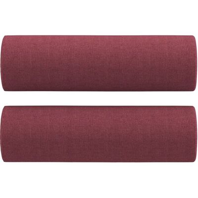 vidaXL Dekorative pude 2 stk vinrød Ø15x50 cm - Dekorativ pude vidaXL Dekorative pude 2 stk vinrød Ø15x50 cm - Dekorativ pude