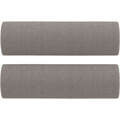 Coussin décoratif vidaXL - 2 pièces Taupe - 15x50 cm - Tissu - Publicité Coussin décoratif vidaXL - 2 pièces Taupe - 15x50 cm - Tissu - Publicité