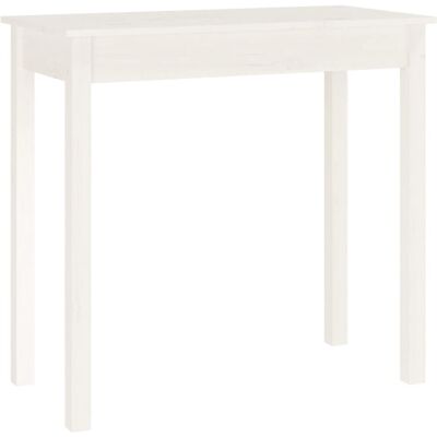 vidaXL 814240 Weiße Massivkiefernholz Konsole - Kaffee/Seiten/Endtisch vidaXL 814240 Weiße Massivkiefernholz Konsole - Kaffee/Seiten/Endtisch