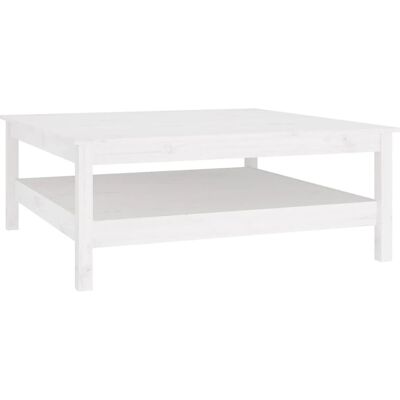 vidaXL 814295 Weiß Massives Kiefernholz Couchtisch - Beistelltisch vidaXL 814295 Weiß Massives Kiefernholz Couchtisch - Beistelltisch