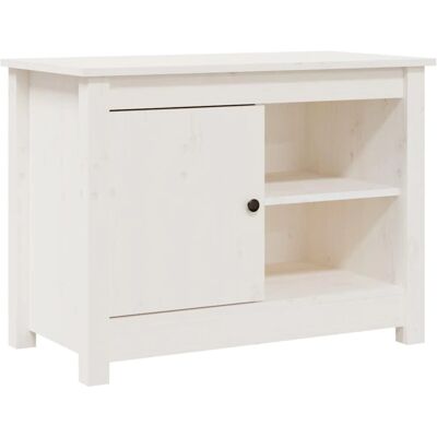 vidaXL Weißes Massivholz Fichten TV-Schrank - 70x36,5x52 cm - TV-Schrank vidaXL Weißes Massivholz Fichten TV-Schrank - 70x36,5x52 cm - TV-Schrank
