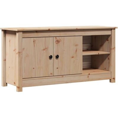 vidaXL TV-Schrank Kiefer Massivholz Modern Stauraum 103x36,5x52 cm vidaXL TV-Schrank Kiefer Massivholz Modern Stauraum 103x36,5x52 cm