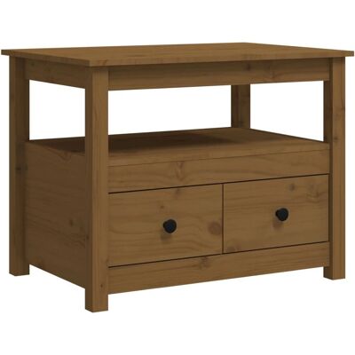 vidaXL 820939 Table basse en pin massif miel brun - Table de café - Publicité vidaXL 820939 Table basse en pin massif miel brun - Table de café - Publicité