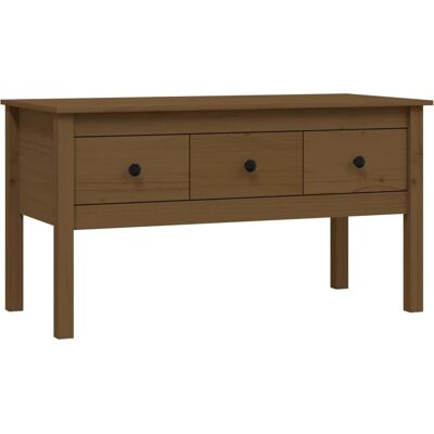 vidaXL 820944 Honigbraune Massives Kiefernholz Couchtisch - Beistelltisch vidaXL 820944 Honigbraune Massives Kiefernholz Couchtisch - Beistelltisch