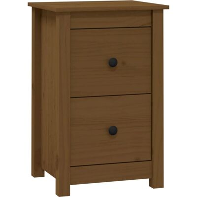 vidaXL 820952 Nachttisch - Massives Kiefernholz Beistelltisch Braun vidaXL 820952 Nachttisch - Massives Kiefernholz Beistelltisch Braun