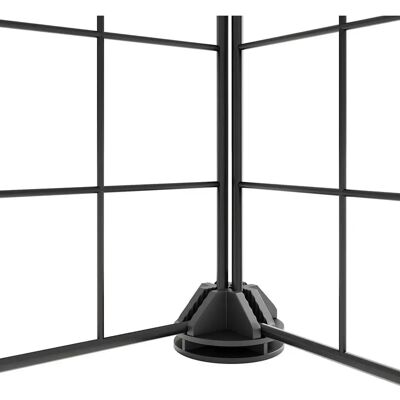 vidaXL Kleintierkäfig Schwarz Stahl 8-Panel vidaXL Kleintierkäfig Schwarz Stahl 8-Panel