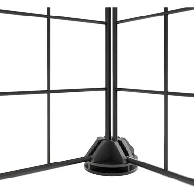 vidaXL Katzenschrank Schwarz 8-Panel - Haustierkäfig vidaXL Katzenschrank Schwarz 8-Panel - Haustierkäfig