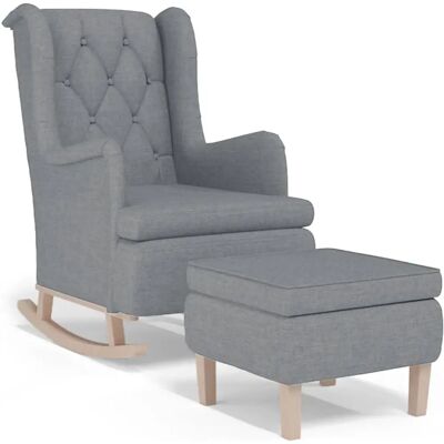 vidaXL Fauteuil avec Ottoman - Mobilier salon - Publicité vidaXL Fauteuil avec Ottoman - Mobilier salon - Publicité