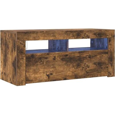 vidaXL Fuma Eiche TV-Schrank mit LED-Beleuchtung vidaXL Fuma Eiche TV-Schrank mit LED-Beleuchtung