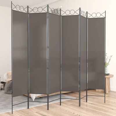 vidaXL 6-delig stoffen kamerscherm - Privacy scherm anthracite vidaXL 6-delig stoffen kamerscherm - Privacy scherm anthracite