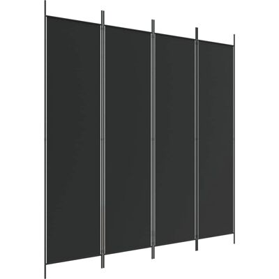 vidaXL 4-delt Room Divider Sort - Room Divider vidaXL 4-delt Room Divider Sort - Room Divider