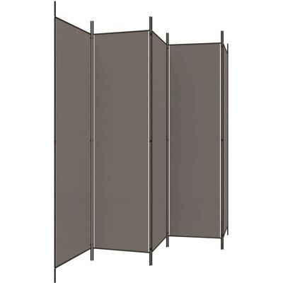 vidaXL Antracit 250x200cm Stoff Rumdeler - Privatlivsskærm vidaXL Antracit 250x200cm Stoff Rumdeler - Privatlivsskærm