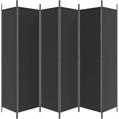 vidaXL 6 Stück Raumteiler Schwarz 300x200 cm - Raumteiler vidaXL 6 Stück Raumteiler Schwarz 300x200 cm - Raumteiler