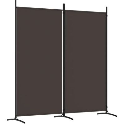 Paravent à 2 panneaux vidaXL marron - Séparateur de pièce - Publicité Paravent à 2 panneaux vidaXL marron - Séparateur de pièce - Publicité
