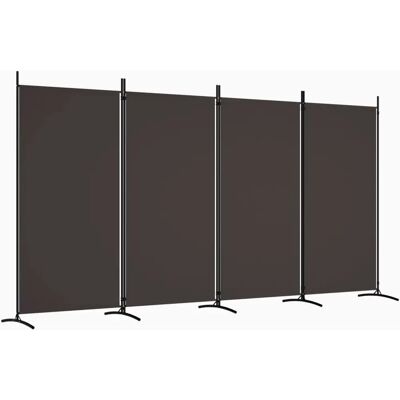 Diviseur de pièce marron vidaXL 3-panneaux 346x180cm - Paravent - Publicité Diviseur de pièce marron vidaXL 3-panneaux 346x180cm - Paravent - Publicité