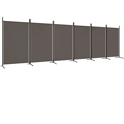 Paravent 6 panneaux vidaXL Anthracite - Paravent - Publicité Paravent 6 panneaux vidaXL Anthracite - Paravent - Publicité